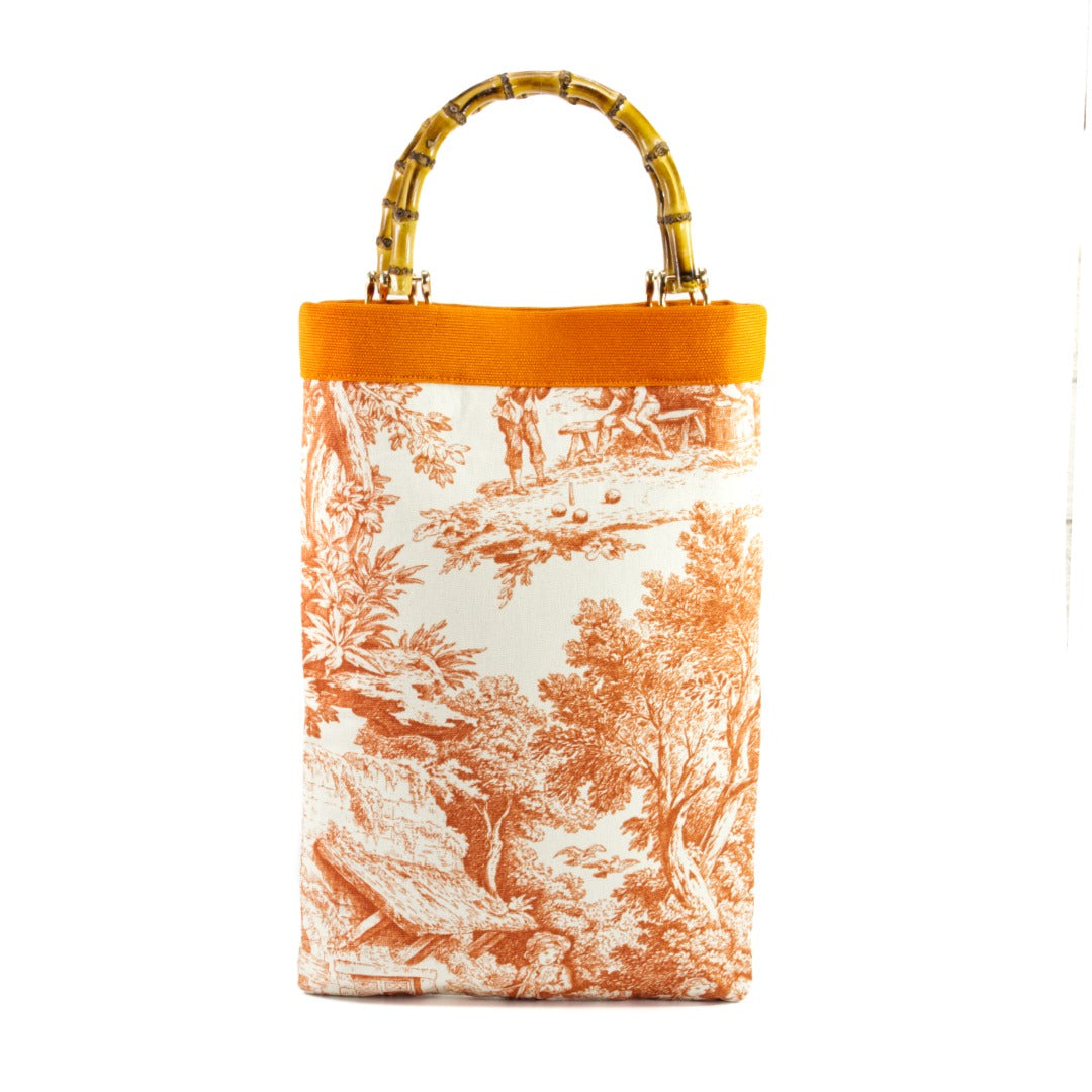 JOSEPHINE handbag_arancio e avorio