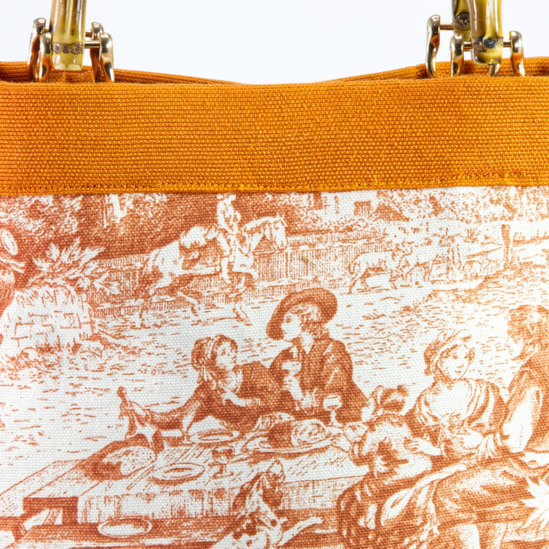 JOSEPHINE handbag_arancio e avorio