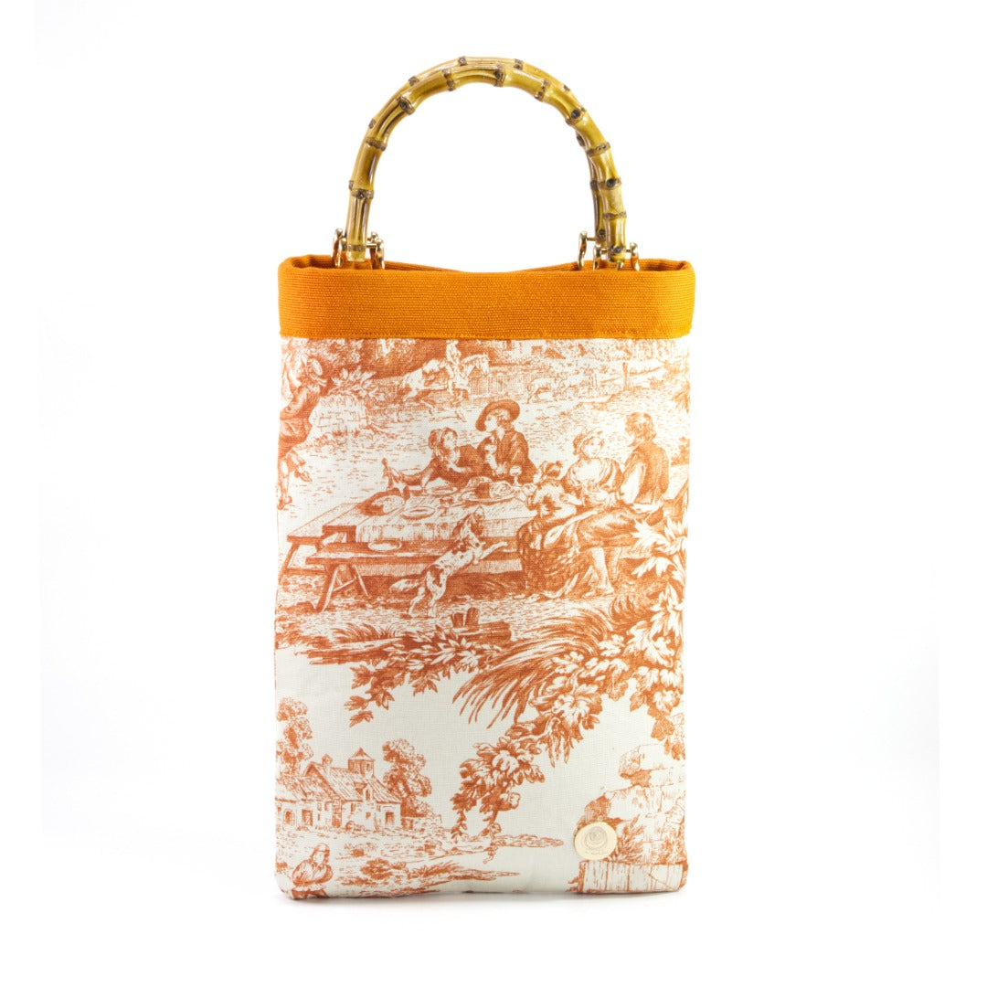 JOSEPHINE handbag_arancio e avorio