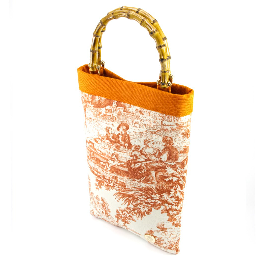 JOSEPHINE handbag_arancio e avorio