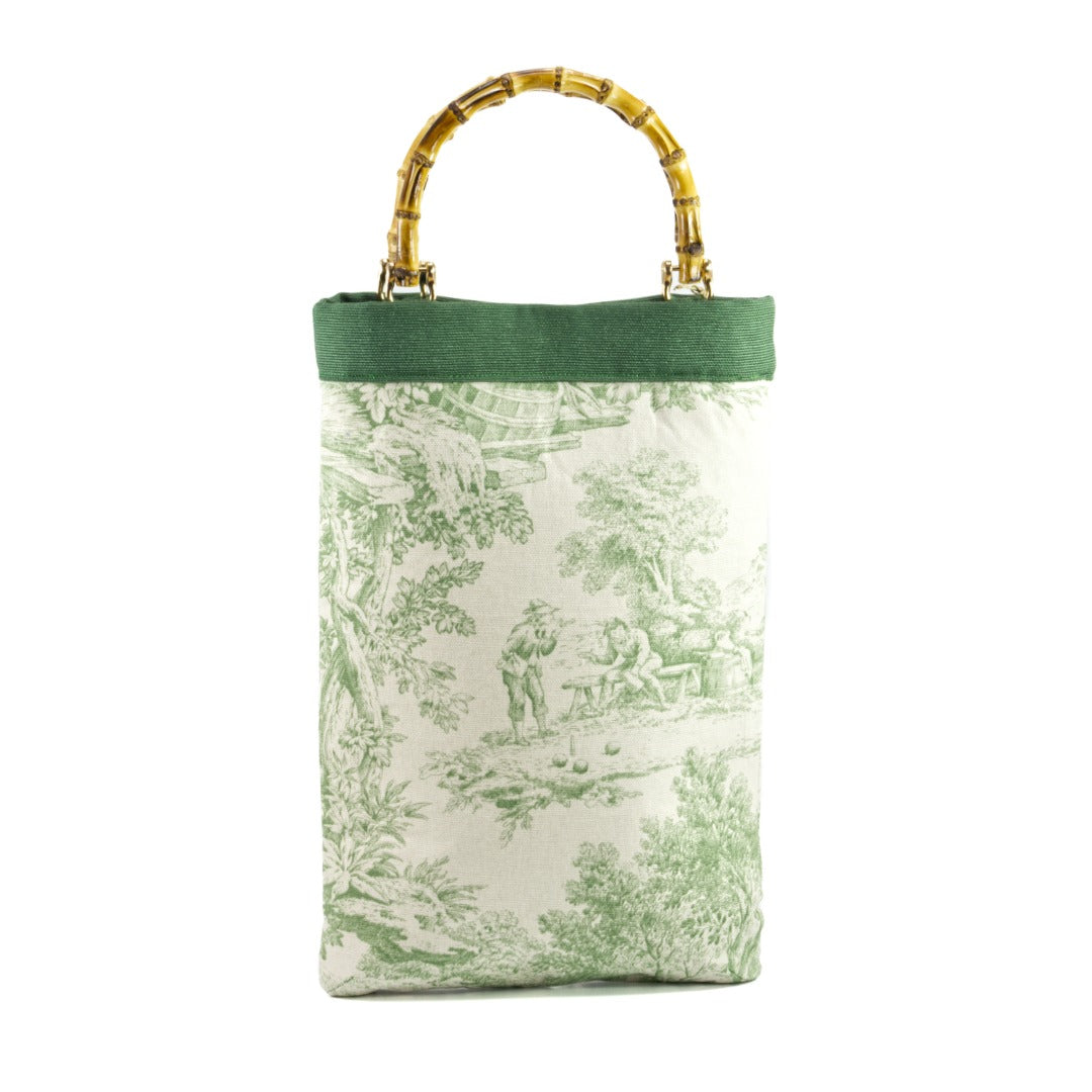 JOSEPHINE handbag_verde bosco e avorio